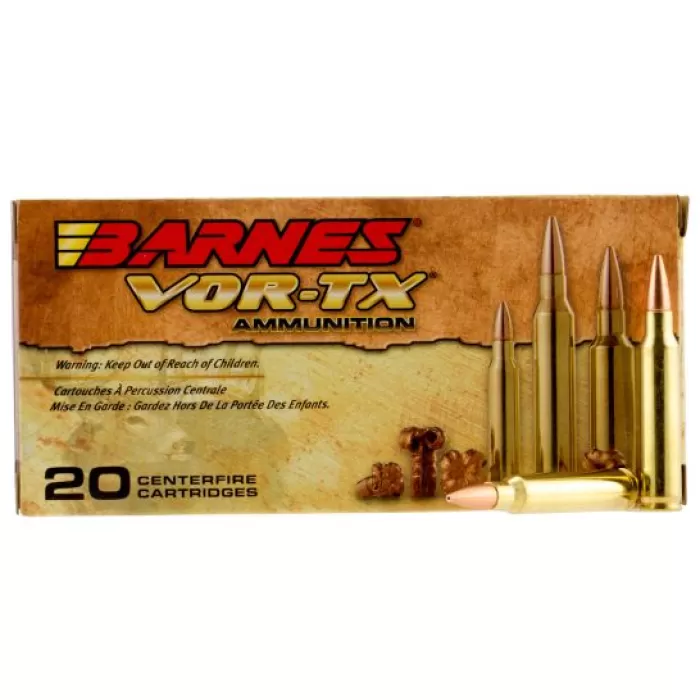 Barnes Bullets VOR-TX 62 gr TSX Boat Tail 5.56 Ammo, 20/box - 31190