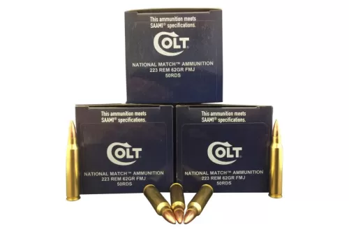 Colt DT Defense, National Match 62 gr Full Metal Jacket .223 Rem Ammo, 50/box - 223R62FMJCT