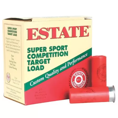 Estate Cartridge Super Sport 2.75" 12 Gauge Ammo 9, 25 Rounds - SS12L9