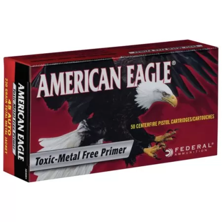 Federal American Eagle Indoor Range Training 230 gr Full Metal Jacket .45 ACP Ammo, 50/box - AE45N1