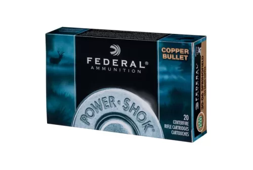 Federal Power-Shok 130 gr Copper Hollow Point .270 Win Ammo, 20/box - 270130LFA