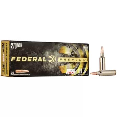 Federal Premium 270 WSM 130gr, Barnes Triple-Shock X, 20rd Box
