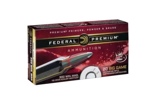 Federal Premium 180 gr Nosler Partition .300 Win Mag Ammo, 20/box - P300WD2