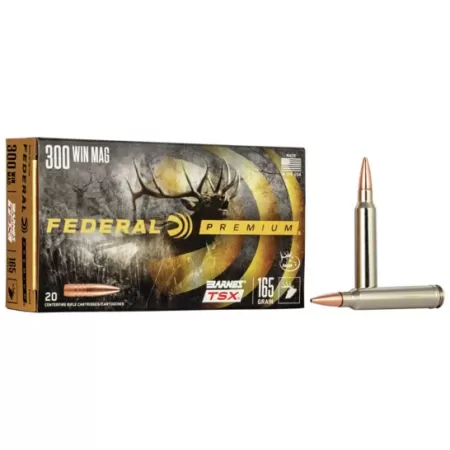 Federal Premium Barnes TSX 165 gr Triple-Shock X .300 Win Mag Ammo, 20/box - P300WR