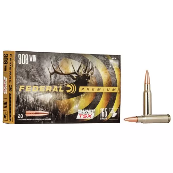 Federal Premium, Fed P308h 308 165 Btsx 20/box Federal Premium, Fed P308h 308 165 Btsx 20/box