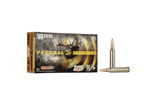Federal P7RN Premium  7mm Rem Mag 160 gr Barnes TSX 20 Per Box 10 UPC: 029465097165