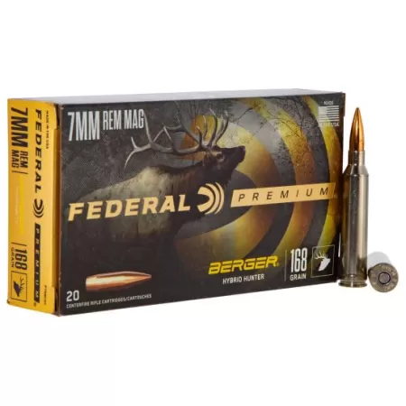 Federal Premium Brass 7mm Rem Mag 168 Grain 20-Rounds BHH