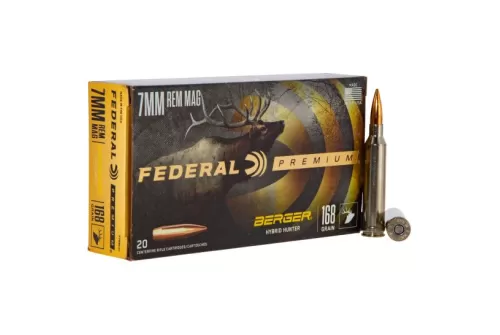 Federal Premium Brass 7mm Rem Mag 168 Grain 20-Rounds BHH