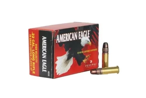 Federal Ae22 American Eagle Suppressor 22 LR 38 GR Jacketed Hollow Point (Jhp) 40 Per Box/ 100 CS 029465016845