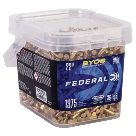 Federal BYOB 36 gr Copper-Plated Hollow Point .22lr Ammo, 1375rd - 750BKT1375
