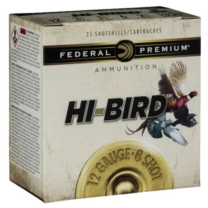 Federal Premium Hi-Bird 2.75" 12 Gauge Ammo 7-1/2, 25/box - HVF1275