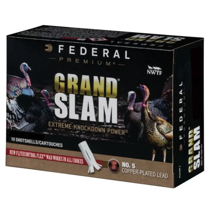 Federal Premium Grand Slam 3.5" 10 Gauge Ammo 4, 10/box - PFCX101F4 Federal Premium Grand Slam 3.5" 10 Gauge Ammo 4, 10/box - PFCX101F4