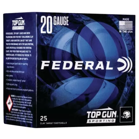 Federal Top Gun Sporting 20 GA 2.75" 25-Rounds #7.5