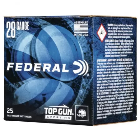 Federal Top Gun Sporting 2.75" 28 Gauge Ammo 8, 25/box - TGS28218