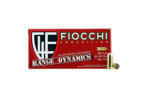 FIOCCHI 380 ACP   95gr FMJ                 100rd 380ARD10
