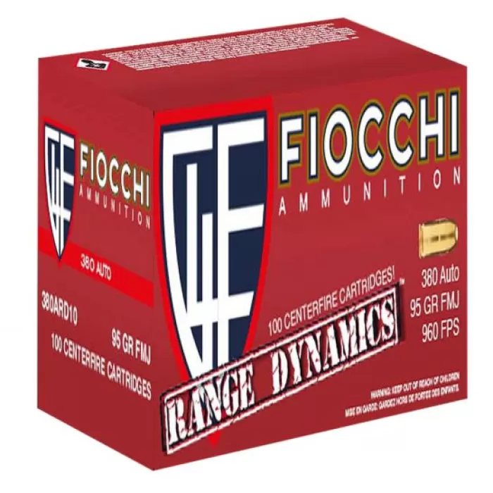 Fiocchi 380 Auto 95Gr Fmj/1000 380ARD Fiocchi 380 Auto 95Gr Fmj/1000 380ARD