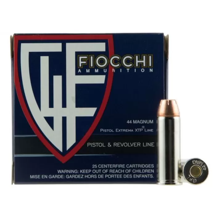 Fiocchi Extrema 200 gr XTP Hollow Point .44 Rem Mag Ammo, 25/box - 44XTPB25