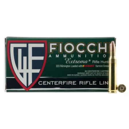 Fiocchi Extrema Leadless 50 gr Barnes Varmint Grenade Non Tox .223 Rem Ammo, 50/box - 223VGNT