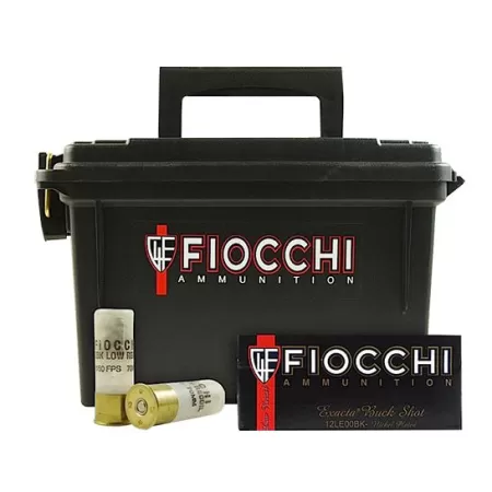 Fiocchi Exacta Field Box 2.75" 12 Gauge Ammo 00 Buck, 80/box - 12FLE00B