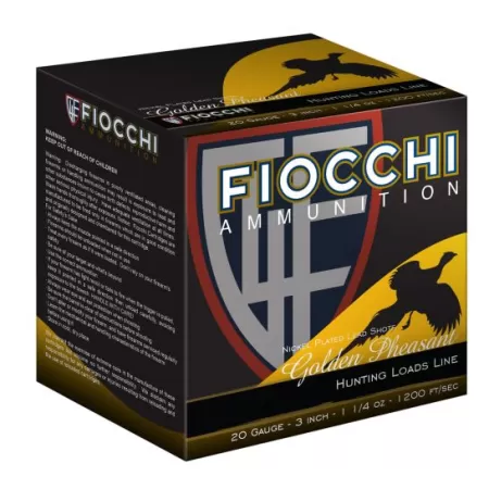 Fiocchi Extrema Golden Pheasant 3" 20 Gauge Ammo, 25 Rounds - 203GP75