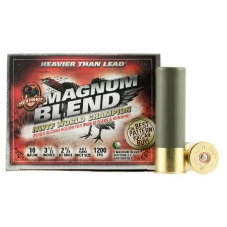 Hevi-Shot Hs13567 Magnum Blend Turkey 10 3.50" 2 3/8 OZ Tungsten 5/6/7 Shot 5 Per Box/ 10 CS 816383135679