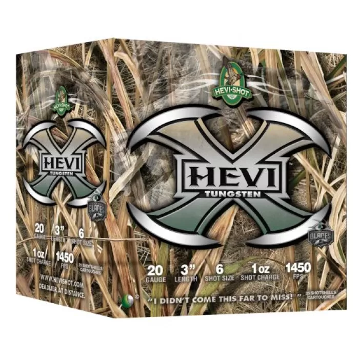 Hevi-Shot Hevi-X Mossy Oak Shadow Grass Blades 3" 20 Gauge Ammo 6, 25 Rounds - 52366
