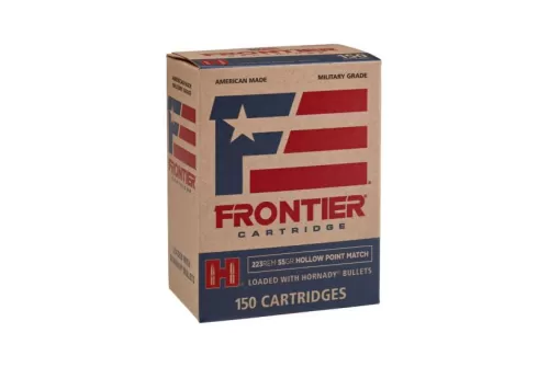 Hornady Frontier 55 gr Hollow Point Match .223 Rem Ammo, 150/box - FR1415