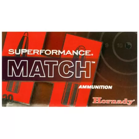 Hornady 80963 Superformance Match  308 Win 168 gr Extremely Low Drag-Match 20 Bx/ 10 Cs