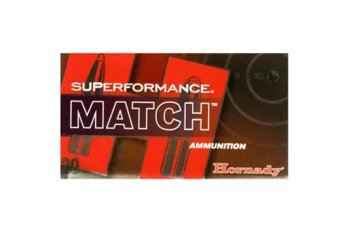 Hornady 80963 Superformance Match  308 Win 168 gr Extremely Low Drag-Match 20 Bx/ 10 Cs