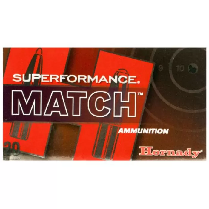 Hornady 80963 Superformance Match  308 Win 168 gr Extremely Low Drag-Match 20 Bx/ 10 Cs