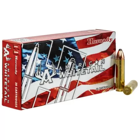 Hornady 82242 American Whitetail  450 Bushmaster 245 gr InterLock 20 Rd