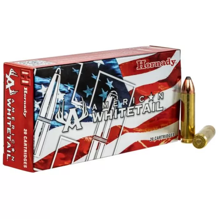 Hornady 82242 American Whitetail 450 Bushmaster 245 gr InterLock 20 Rd Hornady 82242 American Whitetail 450 Bushmaster 245 gr InterLock 20 Rd