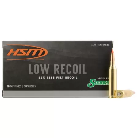HSM Ammunition Low Recoil 85 gr .243 Win Ammo, 20/box - HSM-243-18-N