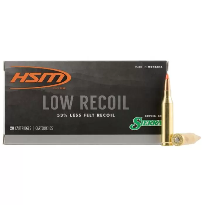 HSM Ammunition Low Recoil 85 gr .243 Win Ammo, 20/box - HSM-243-18-N