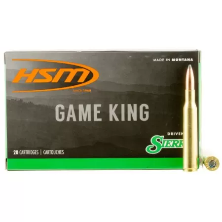HSM Ammunition Game King 150 gr Spitzer Boat Tail .270 Win Ammo, 20/box - HSM-270-13-N
