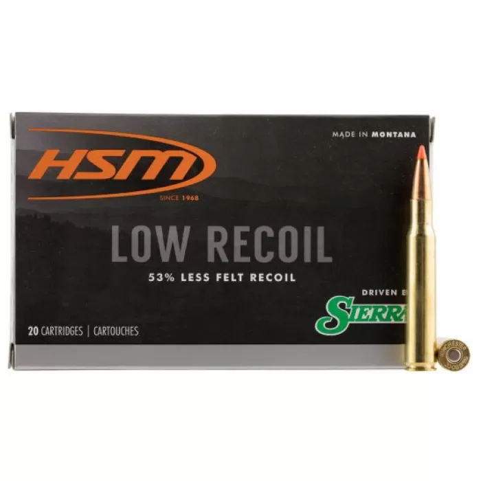 HSM Ammunition Low Recoil 150 gr .30-06 Spfld Ammo, 20/box - HSM-30-06-42-N