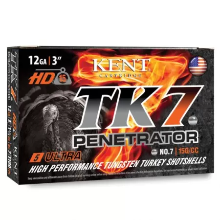 Kent Cartridge TK7 Penetrator 3" 12 Gauge Ammo 7, 5/box - T123TK467