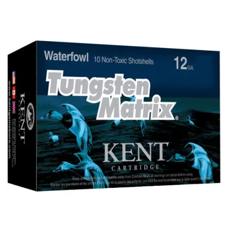 Kent Cartridge Tungsten Matrix 2.75" 12 Gauge Ammo 3, 10/box - C122NT403