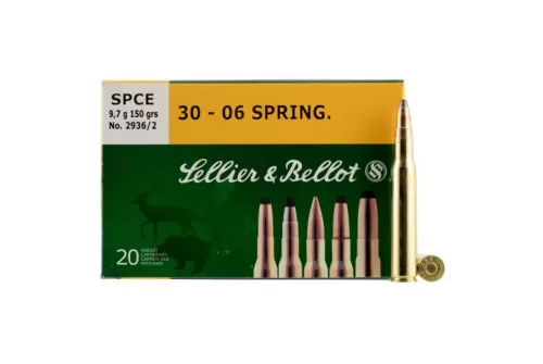 Sellier & Bellot 180 gr Full Metal Jacket .30-06 Spfld Ammo, 20/box - SB3006A