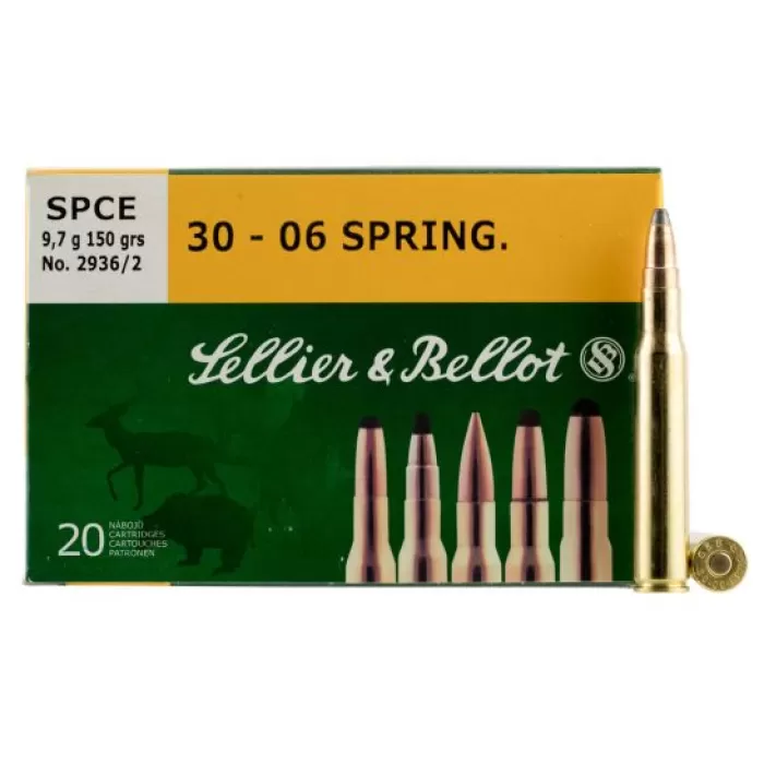 Sellier & Bellot 180 gr Full Metal Jacket .30-06 Spfld Ammo, 20/box - SB3006A Sellier & Bellot 180 gr Full Metal Jacket .30-06 Spfld Ammo, 20/box - SB3006A