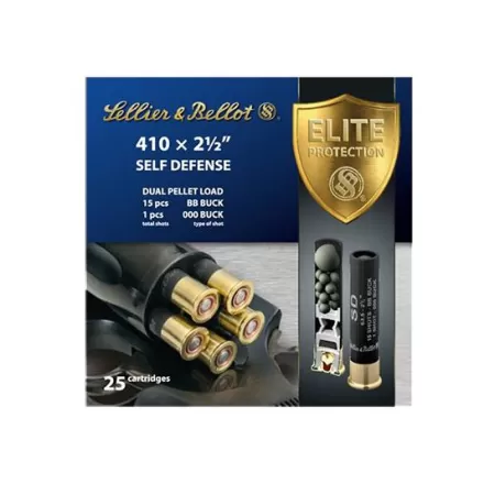 Sellier & Bellot 2.5" 410 Gauge Ammo 000 Buck, 25/box - SB410SDA