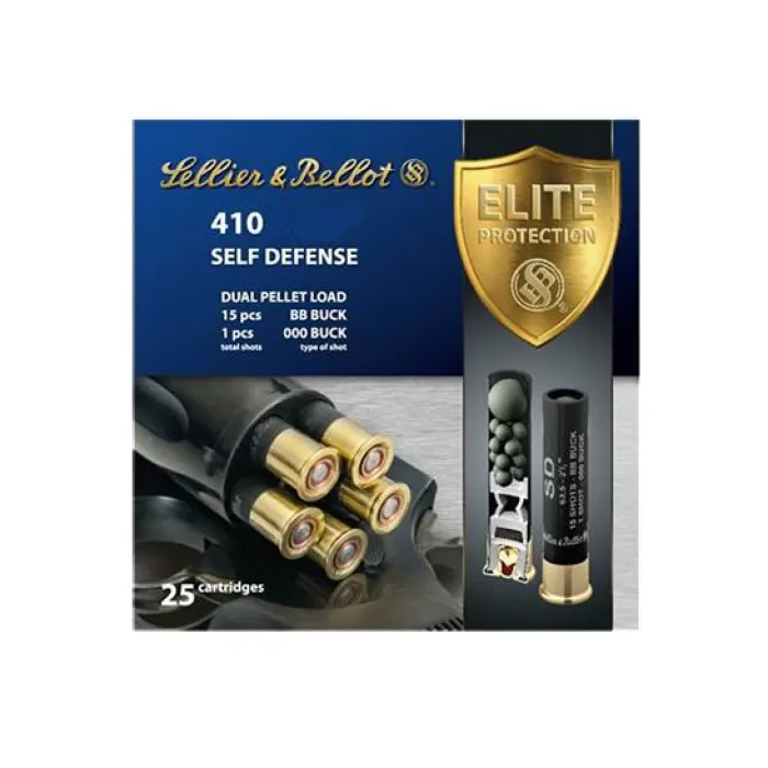 Sellier & Bellot 3" 410 Gauge Ammo 000 Buck, 25/box - SB410SDB