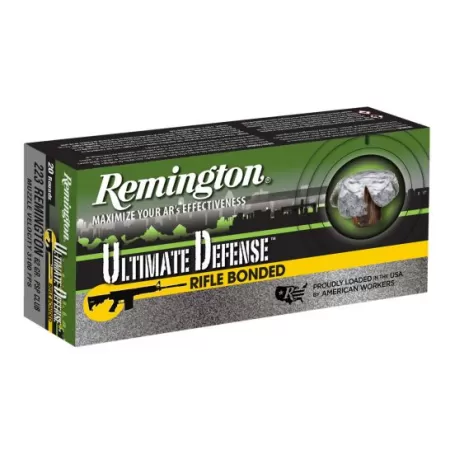 Remington Ultimate Defense Rifle 62 gr Core-Lokt Ultra Bonded, PSP Club .223 Rem Ammo, 20/box - RD223R4