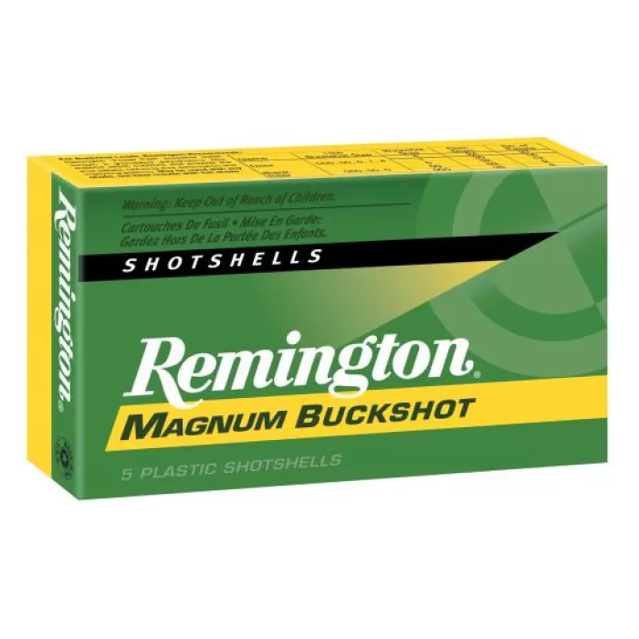 Remington Express Magnum 3" 12 Gauge Ammo 4 Buck, 5/box - 12HB4