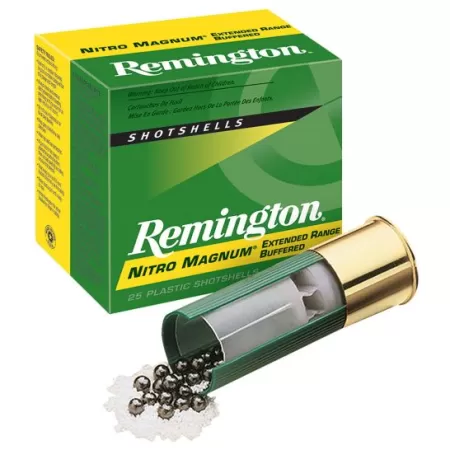 Remington Nitro Mag, Buffered Magnum Loads 2.75" 20 Gauge Ammo 4, 25/box - NM20S4