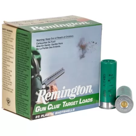 Remington Gun Club 2.75" 12 Gauge Ammo 8, 25/box - GC12L8