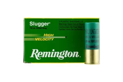 Remington Slugger High Velocity 3" 12 Gauge Ammo, 5/box - SPHV12MRS