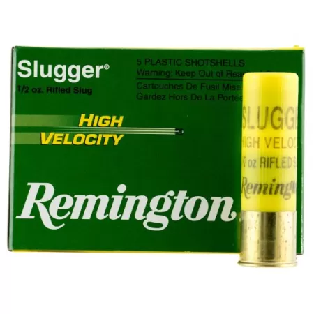 Remington Slugger High Velocity 2.75" 20 Gauge Ammo, 5/box - SPHV20RS
