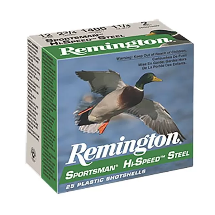Remington Sportsman, Hi-Speed Steel 3" 12 Gauge Ammo 3, 25/box - SSTHV12HM1