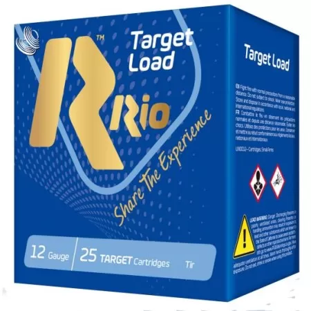 Rio Target Load 12 Ga, 2.75", 1-1/8oz, 25rd Box